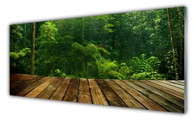 Produktbild von Acrylglasbilder 125x50 Wandbild Druck Wald Natur