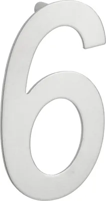 Image de Chiffre 6 à visser, inox, H.100mm - THIRARD