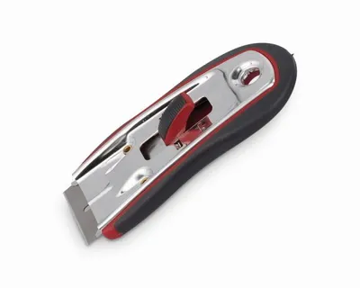 Image de Grattoir à verre + 5 lames de rechange - Grattoir pour table de cuisson verre miroir fenêtres murs - 5 lames supplémentaires