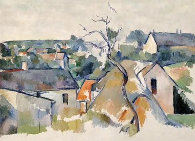 Immagine prodotto di Poster 18x13cm Rooftops, Paul Cezanne Vintage per il soggiorno