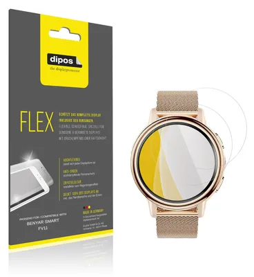 Produktbild von 2x Schutzfolie für BENYAR SMART FV11 Folie, 100% Displayabdeckung, dipos Flex
