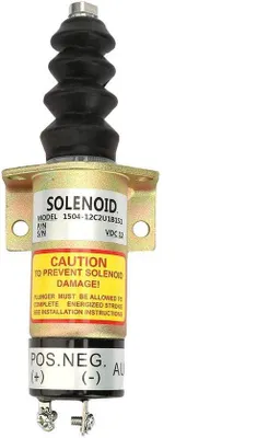 Image de Solénoïde de12V avec boîtier en acier - Kit de remplacement 1504-12C2U1B1S1 - Durable - Résistant aux hautes températures