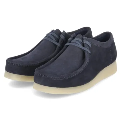 Produktbild von Clarks Herren Halbschuhe WALLABEE EVO Blau Rauleder Größe:10