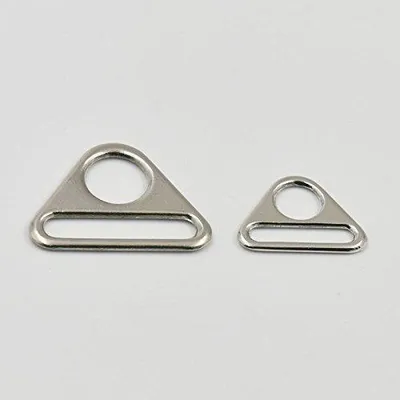 20 Metall-D-Ringe, 1,5" (38 mm), vernickelt