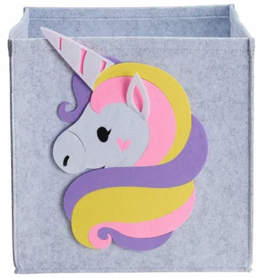 Produktbild von HOWHOMELY | Regalbox - Aufbewahrungsbox - grau - 30 x 30 cm - Spielzeugkiste - für Spielzeug - Kinderzimmer