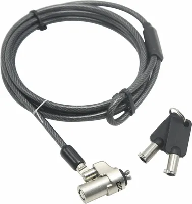 Produktbild von DICOTA - Sicherheitskabelschloss - Schwarz - 2 m