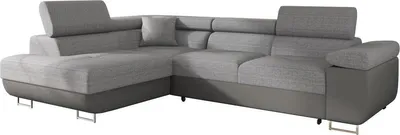 Produktbild von MIRJAN24 Ecksofa Torezio, Stilvoll Eckcouch mit Bettkasten und Schlaffunktion, Moderne Schlafsofa (Soft 029 + Lux 05, Seite: Links)