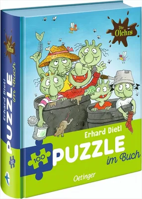 Produktbild von Die Olchis. Puzzle im Buch. 100 Teile
