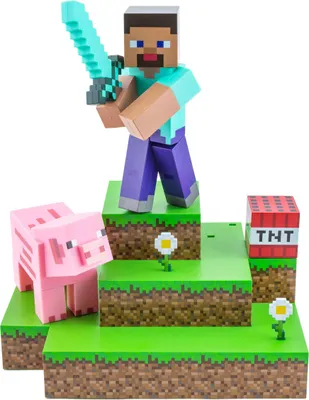 Zdjęcie produktu dla Lampa Paladone: Minecraft – Steve Diorama Light, PP9463MCF