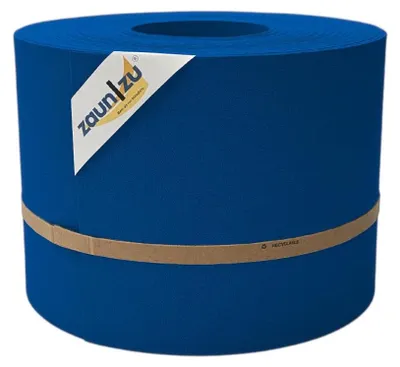 Produktbild von Sichtschutzstreifen zaun|zu PREMIUM 35m Rolle PP Zaunblende für Doppelstabzaun Enzianblau, 35m