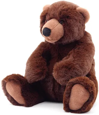Produktbild von Uni-Toys - Braunbär groß, sitzend - 'Mika' - superweich - 29 cm (Höhe) - Plüsch-Bär, Teddy, Teddybär - Plüschtier, Kuscheltier