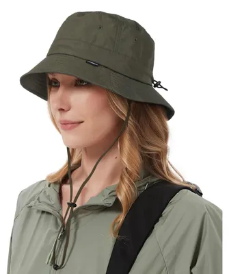 Produktbild von Regenhut Damen Herren Wasserdicht Bucket Hat Eimerhut UV Schutz UPF50 Outdoor Faltbar Militär-Grün