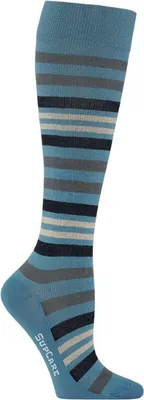 Produktbild von SupCare Stützstrümpfe blau beige gestreift Gr. 40-42