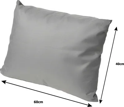 Produktbild von 2er set Gartenkissen 60x40 Abnehmbarer Kissenbezug rückenkissen Reißverschluss Gartenkissen Grau dekokissen paletten rückenkissen garten lounge