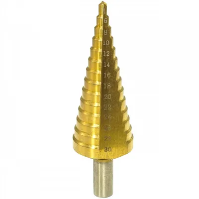 Produktbild von Verke Stufenbohrer Kegelbohrer HSS Titan 4-30 mm für Metall