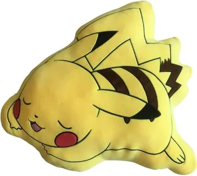 Immagine prodotto di Cuscino Premium 3D - POKEMON - Pikachu sdraiato - Microfibra - 50 cm