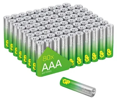 Immagine prodotto di GP GPSUP24A567S80 80 GP Batterien SUPER Micro AAA 1,5 V