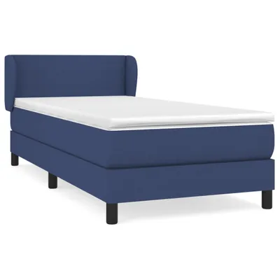 Produktbild von vidaXL Boxspringbett mit Matratze Blau 80x200 cm Stoff