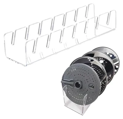 Bordenhalter mit 7 Schlitzen, 7,6 x 29 cm, transparent