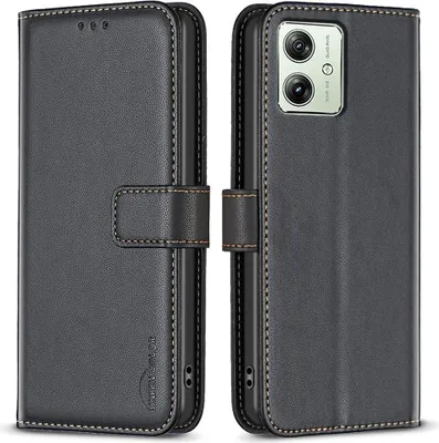 Produktbild von Motorola Moto G54 Hülle - BINFEN Klapphülle - Schwarz