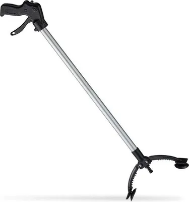 Produktbild von Famanu Greifhilfe 88 cm Aluminium Kunststoff Schwarz Silber - Abfallgreifer