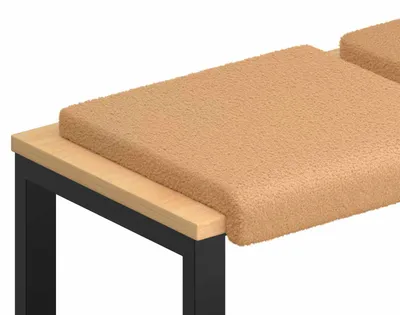 Zdjęcie produktu dla vidaXL Poduszki bankietowe, 4 szt., materiał sherpa, kolor beżowy, głębokość 35 cm