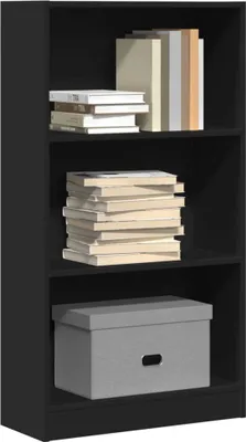 Obrázek produktu pro Maison Exclusive - Knihovna černá 60x24x109 cm dřevěný materiál