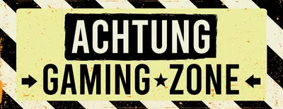 Produktbild von vianmo Blechschild 10x27 cm Achtung gaming zone