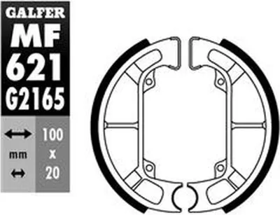 Obrázek produktu pro Brzdová čelist Galfer MF621