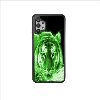 Produktbild von TPU Silikon Hülle für Samsung Galaxy A32 5G Handy Cover Case Schutzhülle Handyhülle Bumper MOTIV 97 Tiger Grün