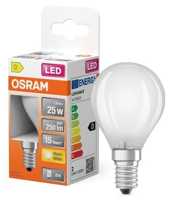 Immagine prodotto di OSRAM LED TROPF 1,8W E14 ma.250LM 2.700K 6 Stück Verkaufseinheit 351858 4099854467684