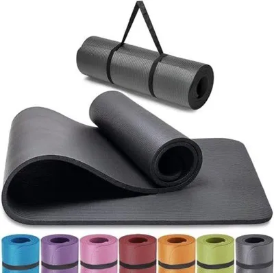 Produktbild von Famanu Yogamatte Extra Dick - Fitnessmat Schwarz
