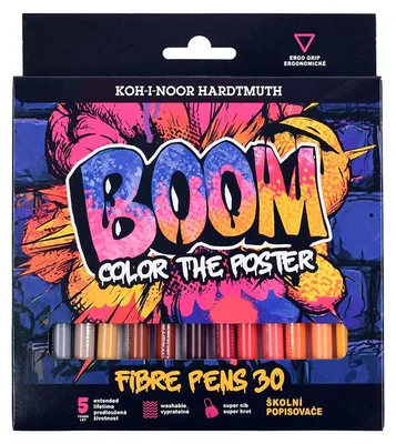 Image de Marqueurs Koh-i-noor 30 couleurs