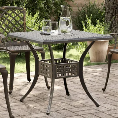 Produktbild von 2024 cloris Gartentisch Bronzen 80x80x75 cm Aluminiumguss - Gartentische“2024 cloris