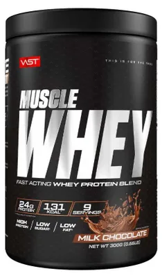 Produktbild von VAST Muscle Whey (300g) Milk Chocolate - Eiweiße - Molkenprotein-Mischung