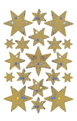Image de Herma Decor Sterne Gold, Holographiefolie
