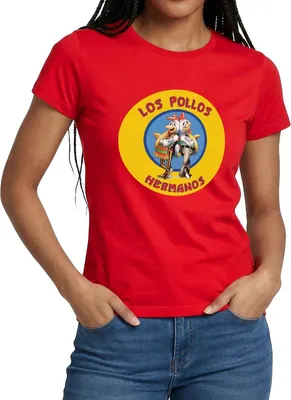 Produktbild von Spreadshirt Breaking Bad Los Pollos Hermanos Frauen T-Shirt, L, Rot