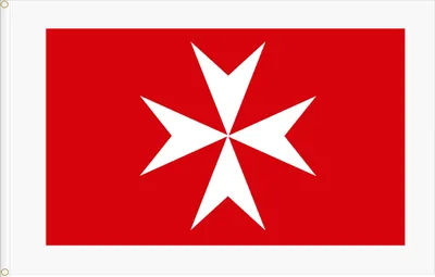 Malta-Flagge 150x90 cm, 120D Polyester-Satin, doppelseitig