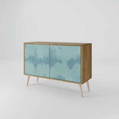 Produktbild von Spacerebels Kommode mit 2 Türen - Sideboard Komodenschrank - Highboard - Kleiderschrank Möbel - Wohnzimmer Schlafzimmer - 57,5×111×42 (HxBxT)