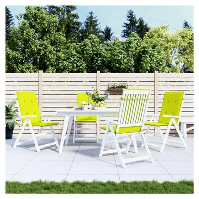 Produktbild von Hochlehner Gartenstuhlauflagen 4 Stück. Hellgrün 120x50x3 cm