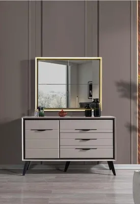Immagine prodotto di Comodini bianchi, mobili contenitori di design, armadietti in legno per la camera da letto