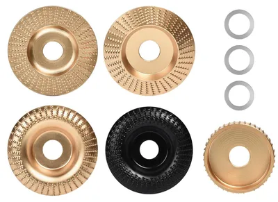 Imagen del producto de Juego de 5 discos de corte de madera para amoladora angular, de 100/22 mm, para trabajos de carpintería