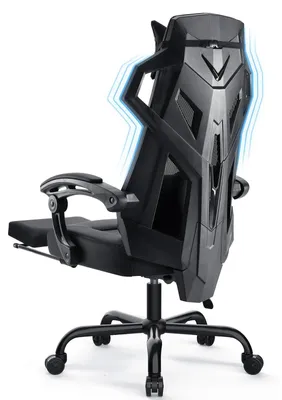 Obrázok produktu pre Ergonomická kancelárska stolička/herná stolička – AIR 310 – otočná o 360°, nastaviteľná výška, bedrová opierka, opierka hlavy, podrúčky, kolieska – čierna