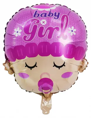 Produktbild von Folienballon Baby Boy Kopf 45x54 cm – Baby Shower Deko Geburt Gender Reveal