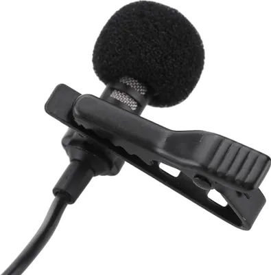 Image de Mini Microphone Portable Clip-on Lapel Lavalier Hands-free 3.5mm Jack Condenser Wired Microphone pour iPhone iPad Smartphones Computer PC Laptop Loudspeaker