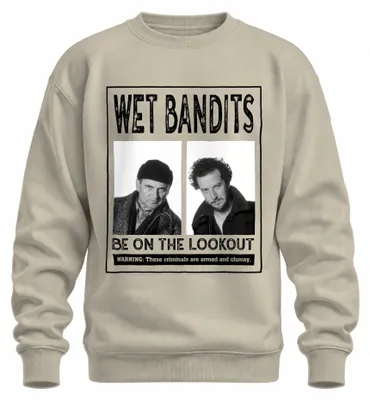 Produktbild von Feuchte Banditen Kevin Allein Zu Haus Ugly Christmas Sweater Sweatshirt Pullover, Natur, XXL