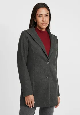 Produktbild von OXMO OXHermy Damen Wintermantel Wollmantel Winterjacke mit Kragen
