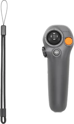 A drone controller and a wrist strap are shown against a white background.