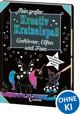 Produktbild von Mein großer Kreativ-Kratzelspaß: Einhörner, Elfen und Feen