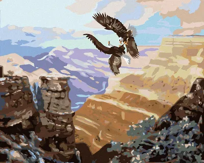 Produktbild von Zuty - Malen nach Zahlen - ADLER IM KAMPF (D. RUSTY RUST), 40x50 cm, ohne Keilrahmen